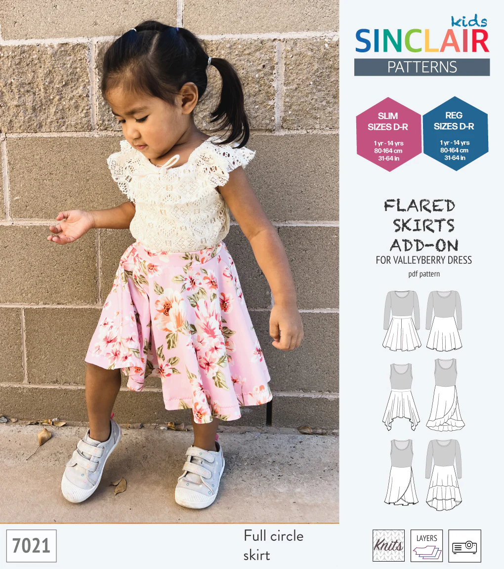 ADD-ON Flared skirts add-on pack for Valleyberry dress for children (PDF) - Image 10