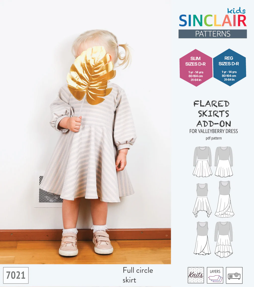 ADD-ON Flared skirts add-on pack for Valleyberry dress for children (PDF) - Image 11