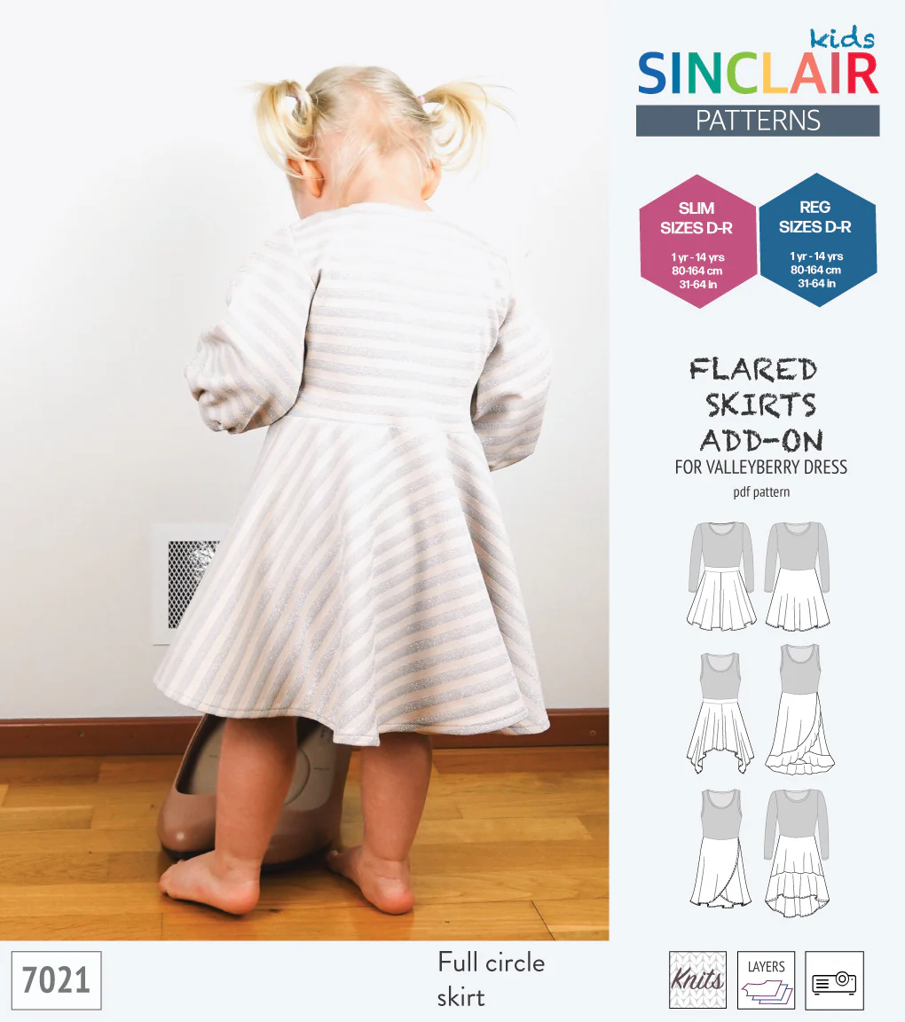 ADD-ON Flared skirts add-on pack for Valleyberry dress for children (PDF) - Image 13