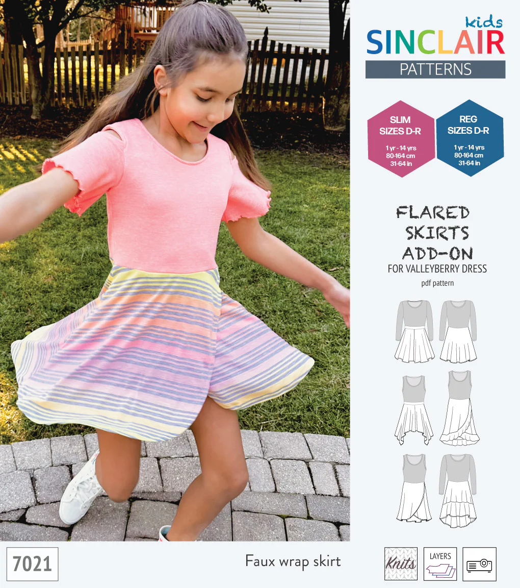 ADD-ON Flared skirts add-on pack for Valleyberry dress for children (PDF) - Image 16