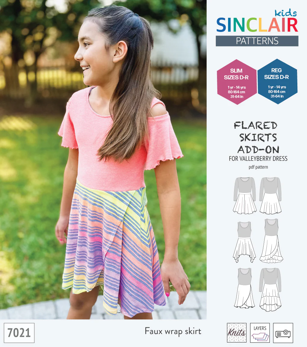 ADD-ON Flared skirts add-on pack for Valleyberry dress for children (PDF) - Image 17