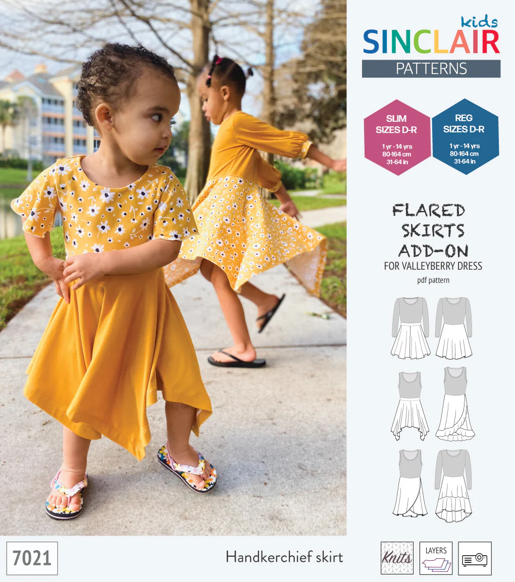 ADD-ON Flared skirts add-on pack for Valleyberry dress for children (PDF) - Image 18
