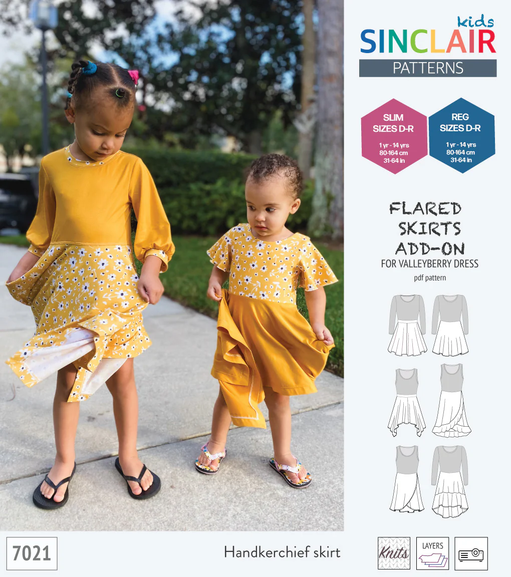 ADD-ON Flared skirts add-on pack for Valleyberry dress for children (PDF) - Image 19