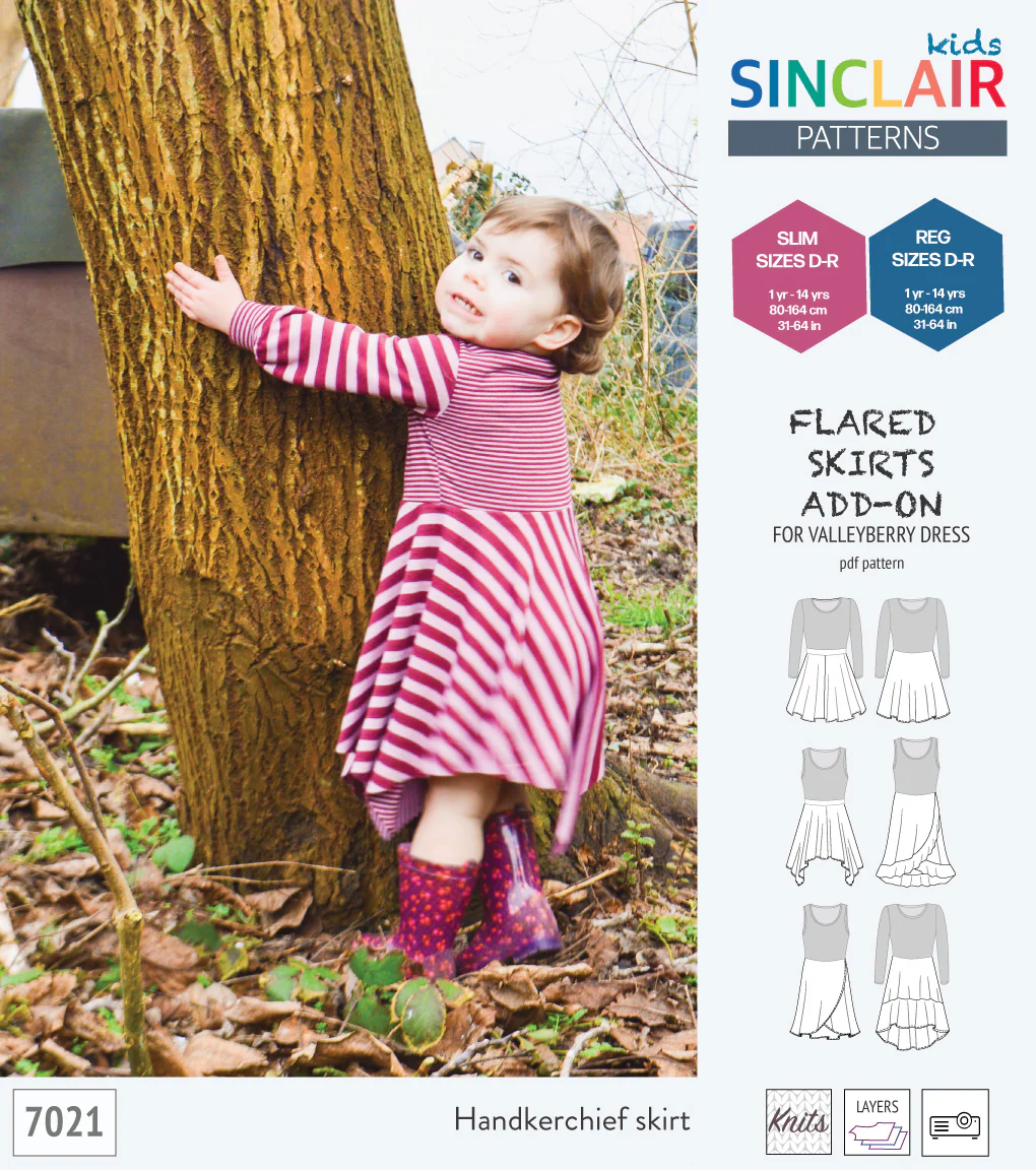 ADD-ON Flared skirts add-on pack for Valleyberry dress for children (PDF) - Image 20