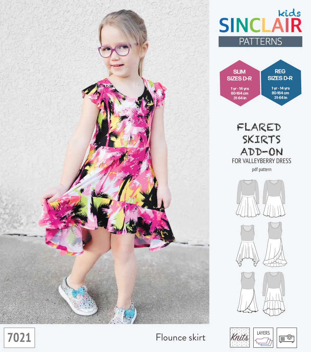 ADD-ON Flared skirts add-on pack for Valleyberry dress for children (PDF) - Image 22