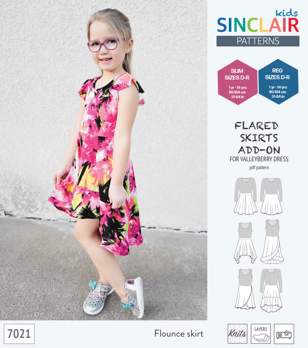 ADD-ON Flared skirts add-on pack for Valleyberry dress for children (PDF) - Image 23