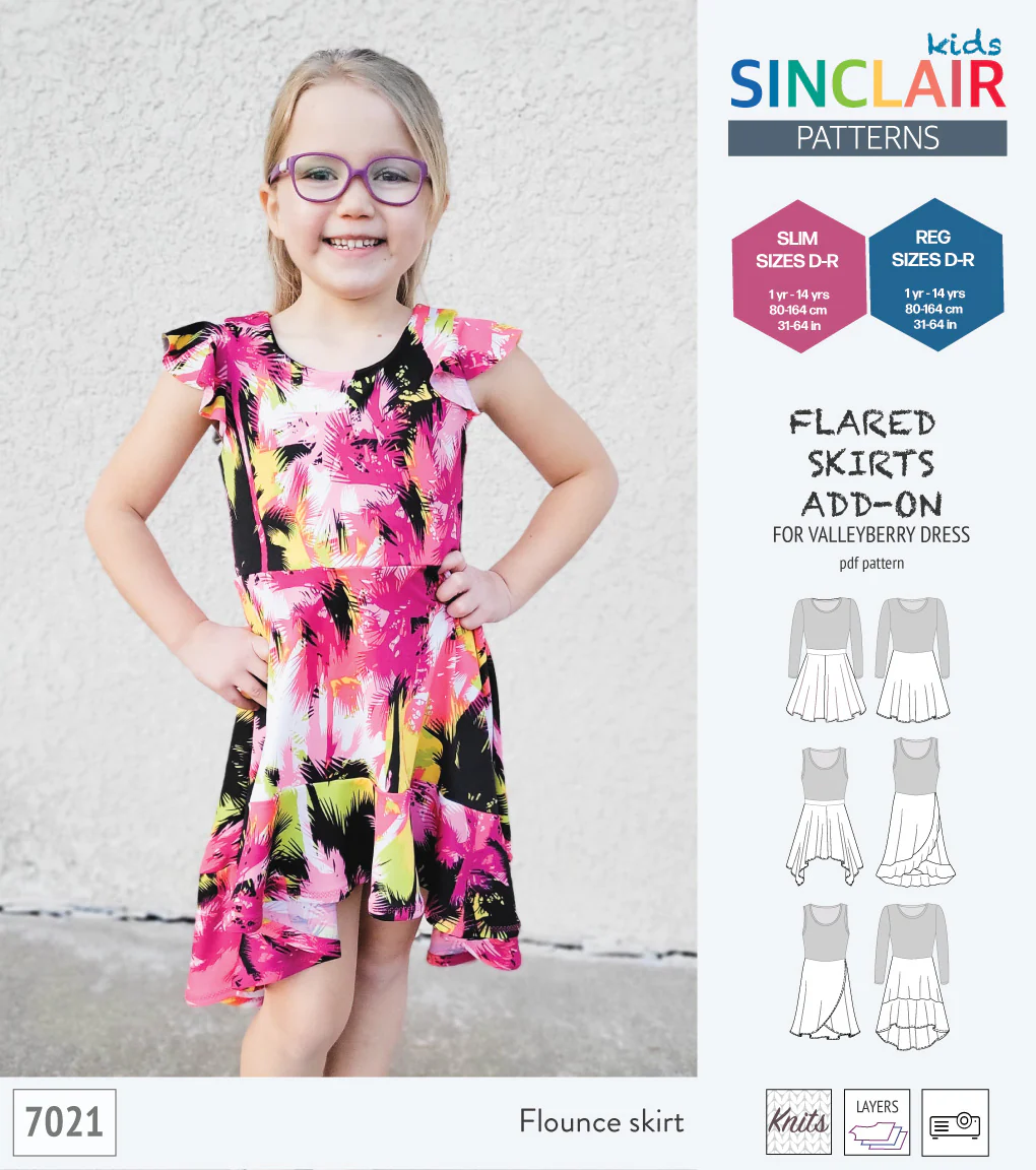 ADD-ON Flared skirts add-on pack for Valleyberry dress for children (PDF) - Image 24