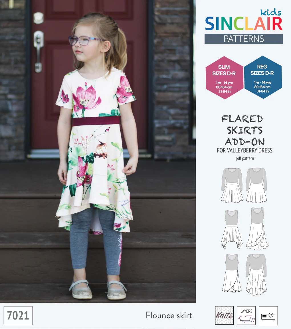 ADD-ON Flared skirts add-on pack for Valleyberry dress for children (PDF) - Image 25