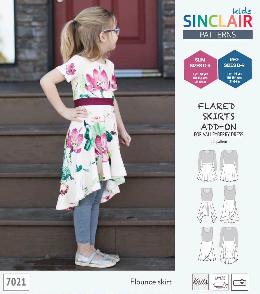 ADD-ON Flared skirts add-on pack for Valleyberry dress for children (PDF) - Image 26