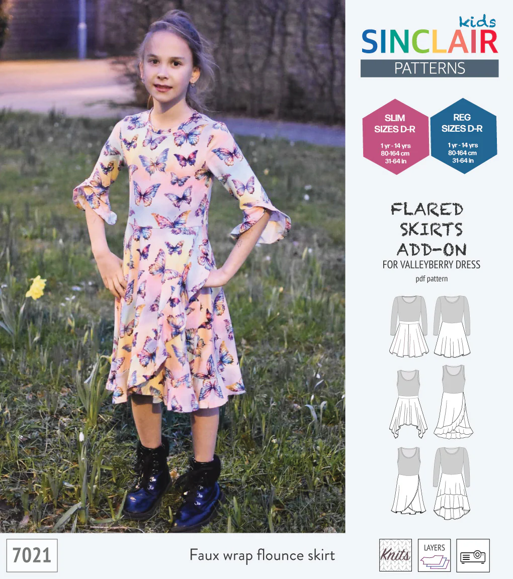 ADD-ON Flared skirts add-on pack for Valleyberry dress for children (PDF) - Image 27
