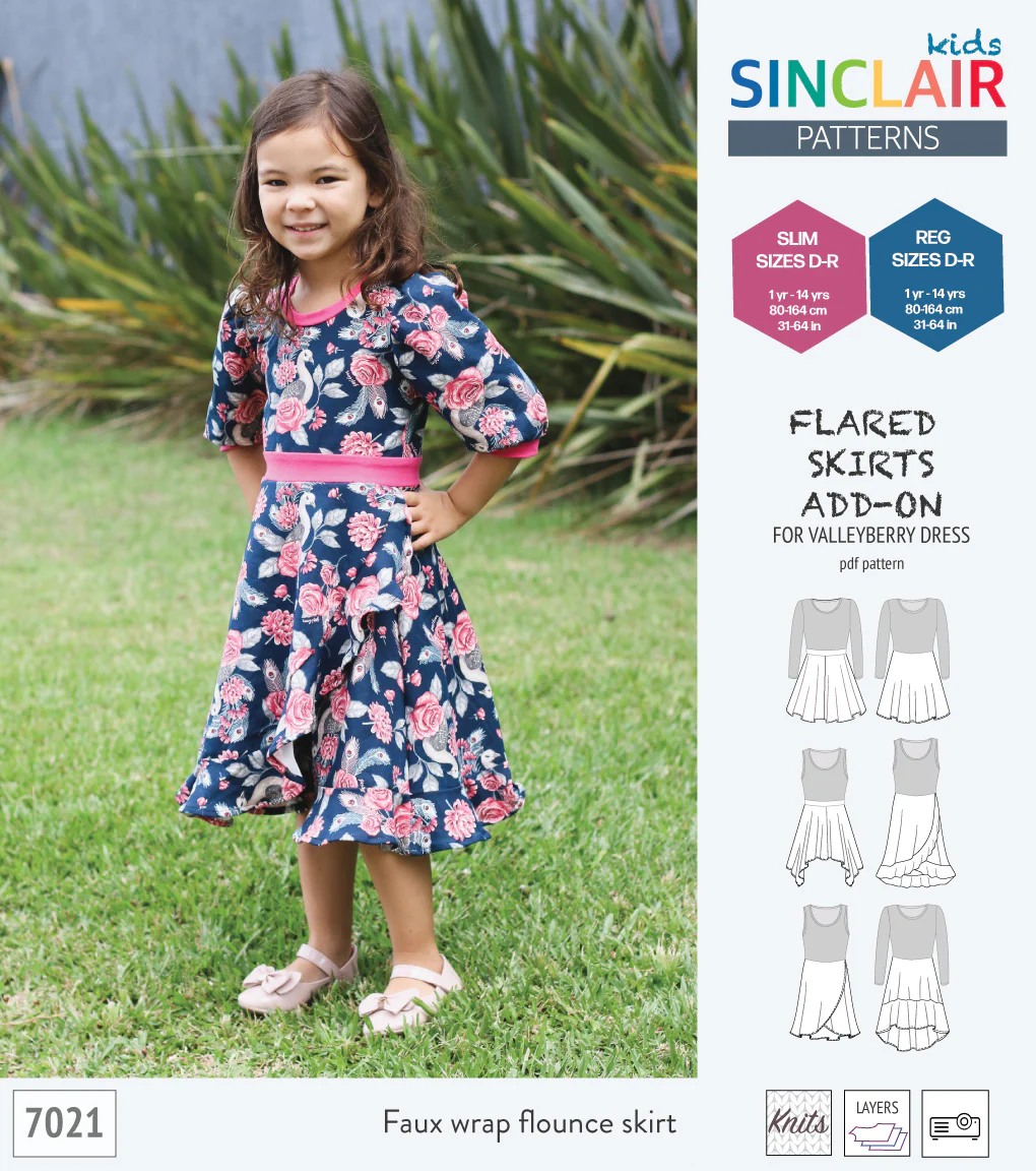 ADD-ON Flared skirts add-on pack for Valleyberry dress for children (PDF) - Image 28