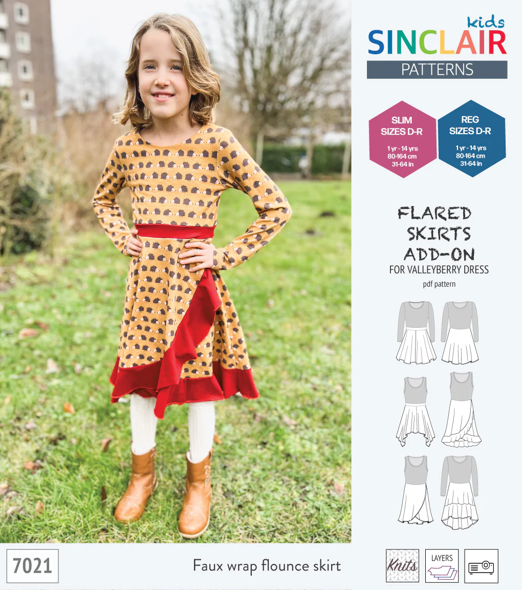 ADD-ON Flared skirts add-on pack for Valleyberry dress for children (PDF) - Image 31