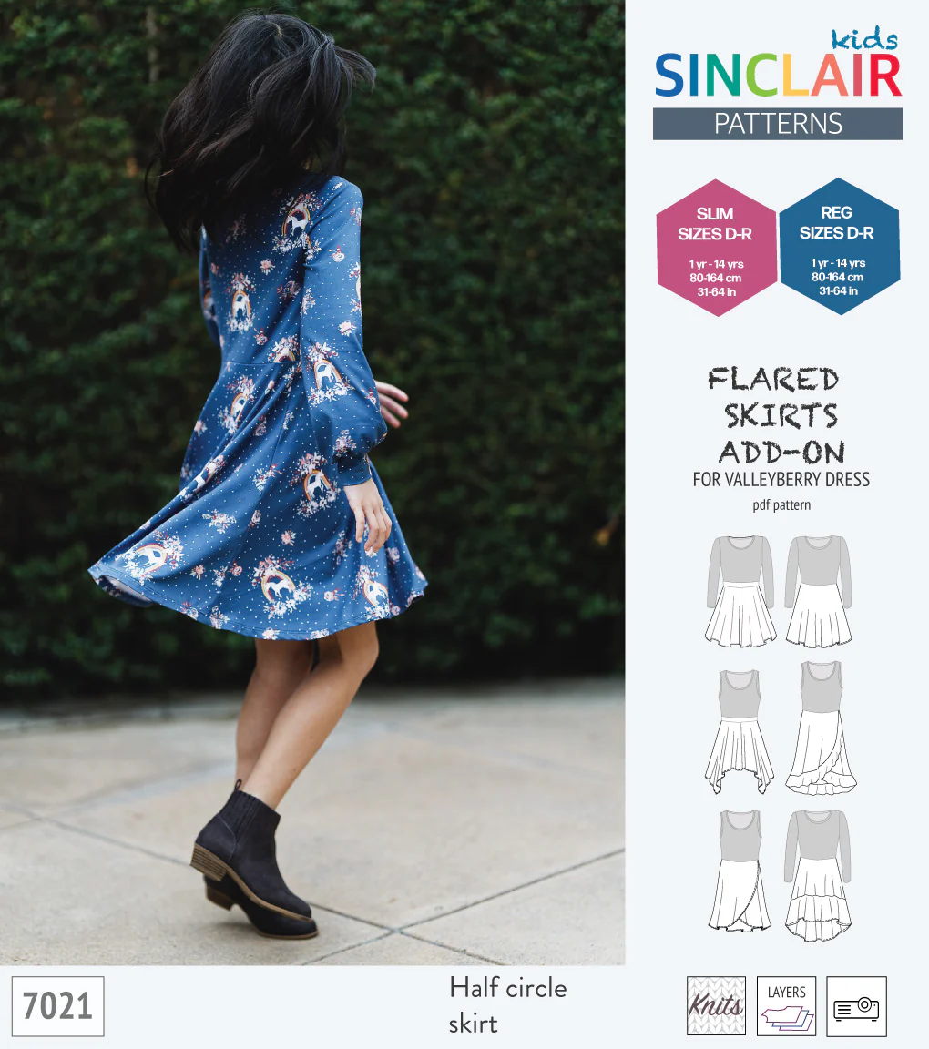 ADD-ON Flared skirts add-on pack for Valleyberry dress for children (PDF) - Image 4
