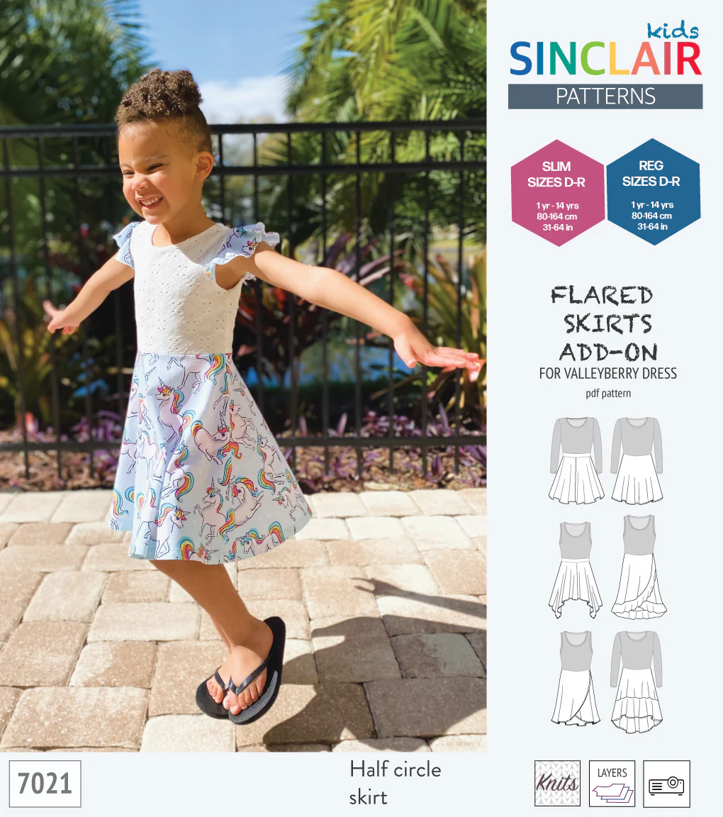 ADD-ON Flared skirts add-on pack for Valleyberry dress for children (PDF) - Image 5