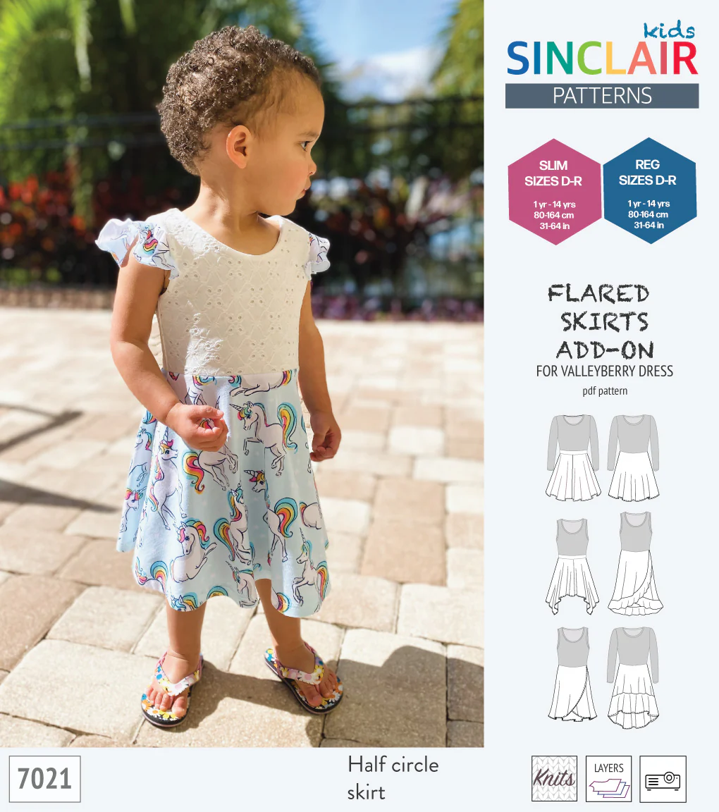 ADD-ON Flared skirts add-on pack for Valleyberry dress for children (PDF) - Image 6