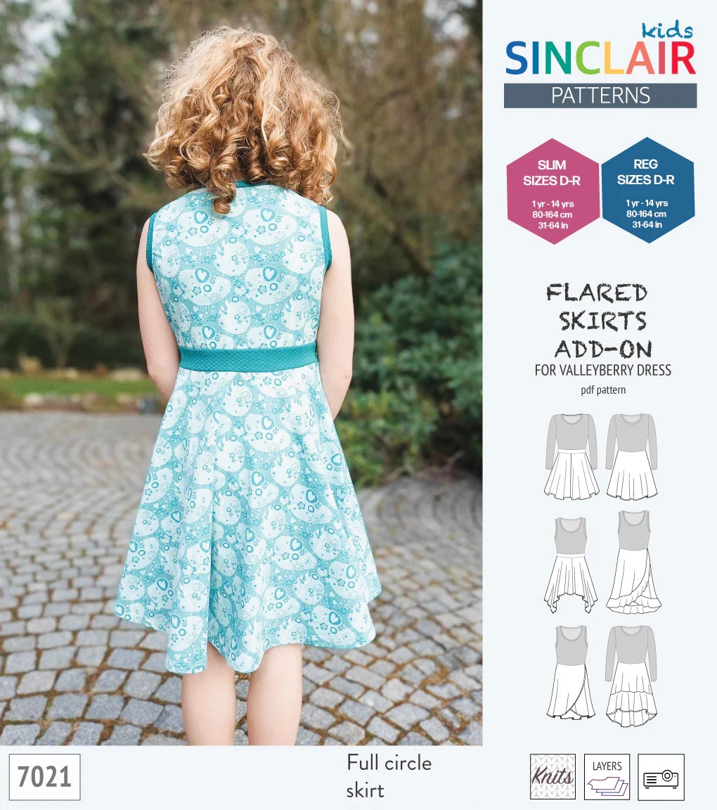 ADD-ON Flared skirts add-on pack for Valleyberry dress for children (PDF) - Image 8