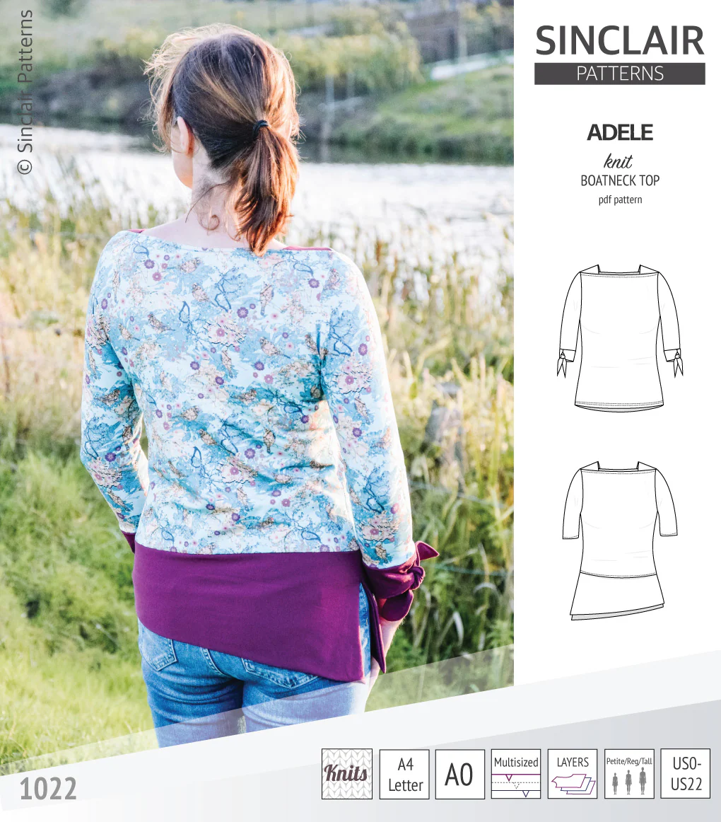 Adele knit boatneck top (PDF) - Image 13