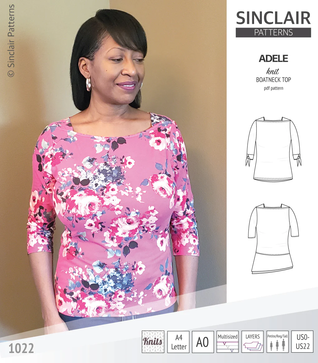 Adele knit boatneck top (PDF) - Image 14