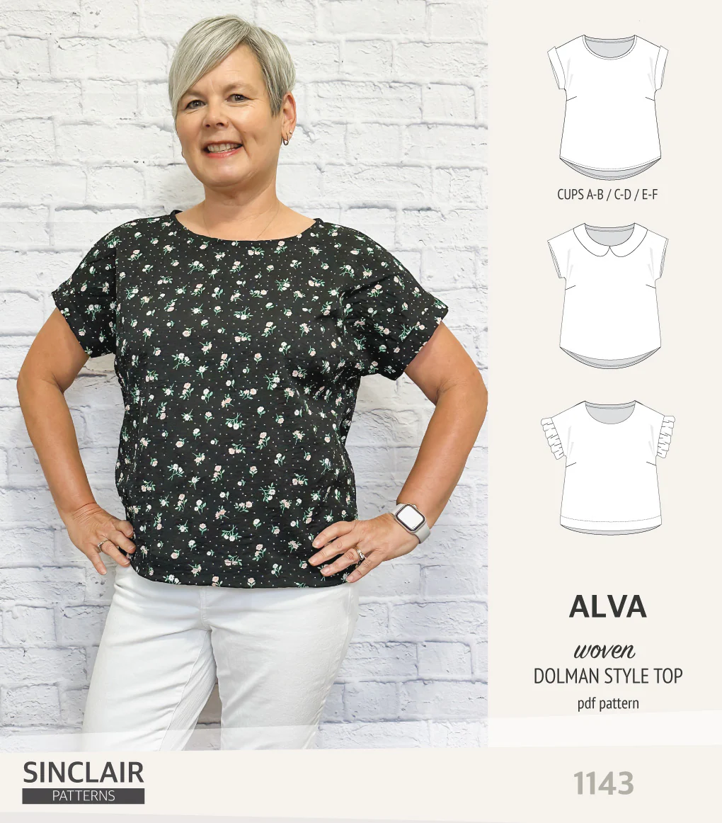 Alva woven dolman style top (PDF) - Image 10