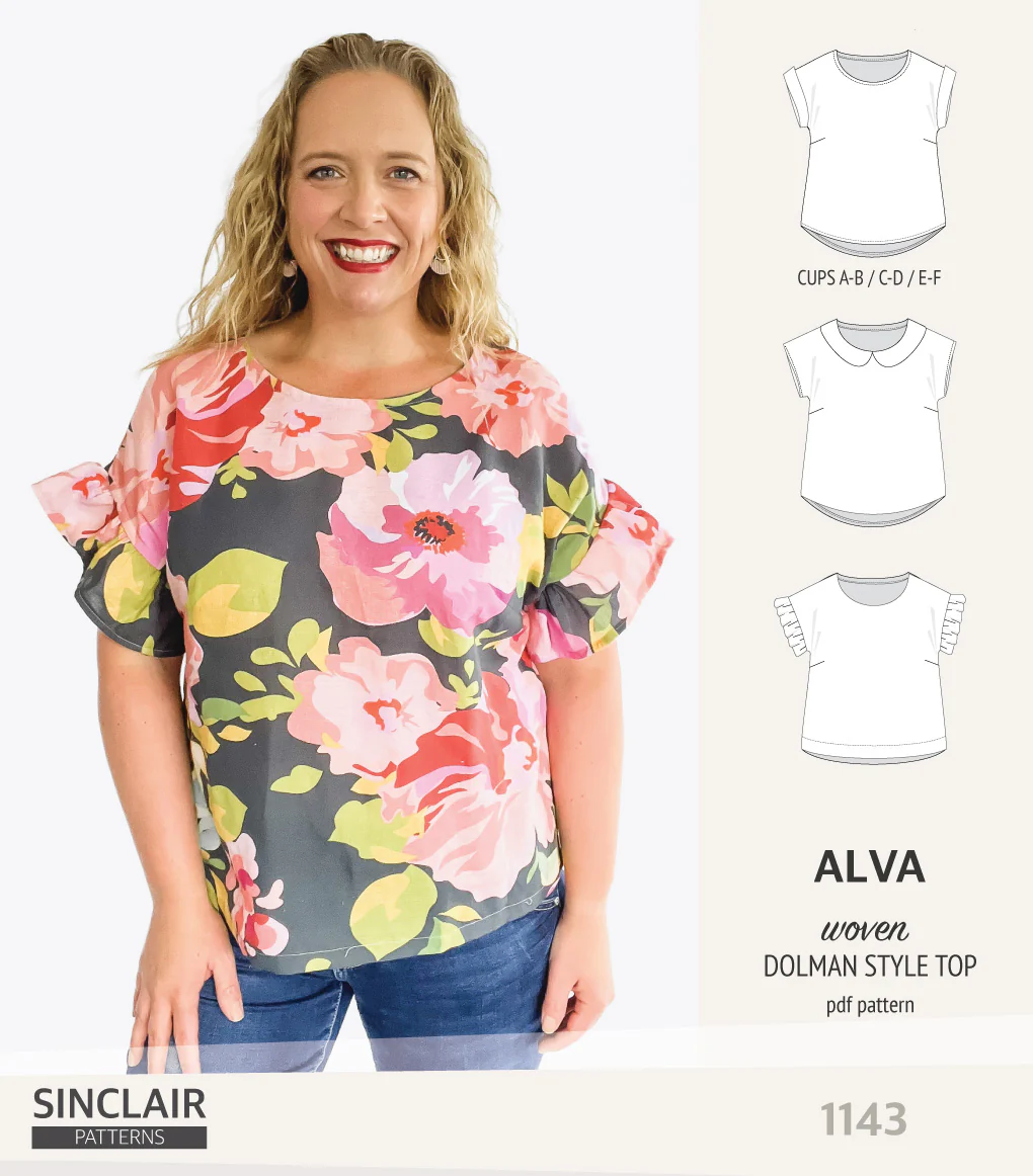Alva woven dolman style top (PDF) - Image 16