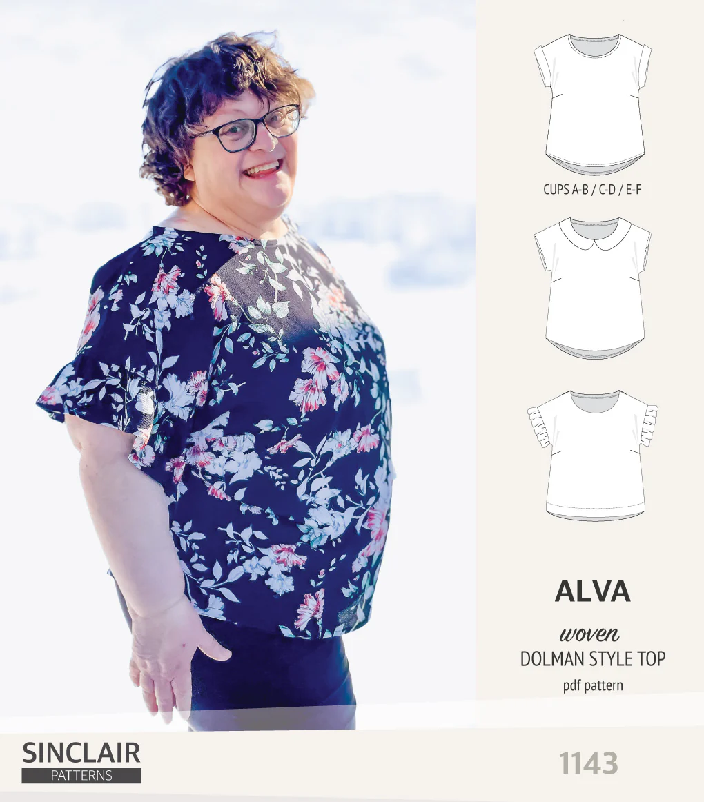 Alva woven dolman style top (PDF) - Image 20