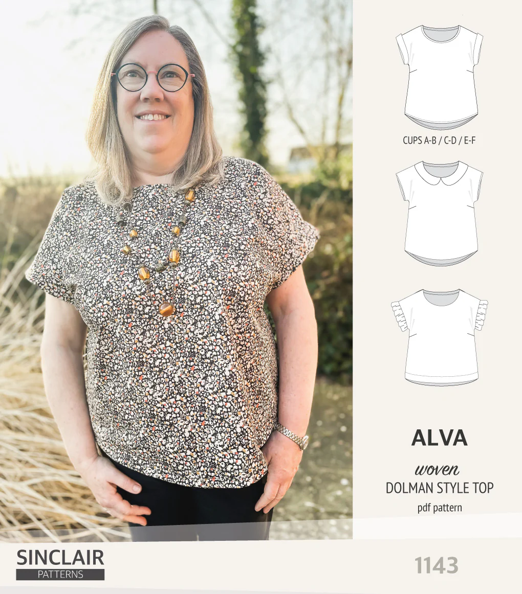 Alva woven dolman style top (PDF) - Image 26
