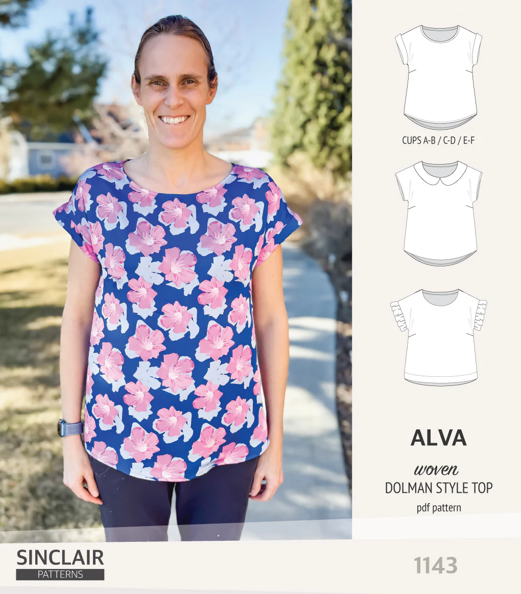Alva woven dolman style top (PDF) - Image 28