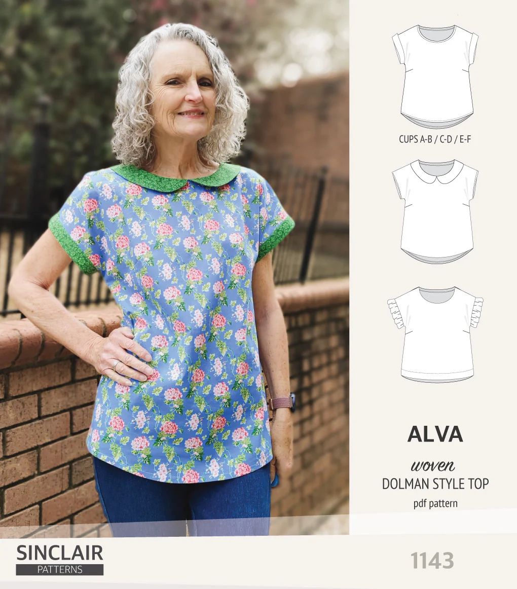 Alva woven dolman style top (PDF) - Image 38