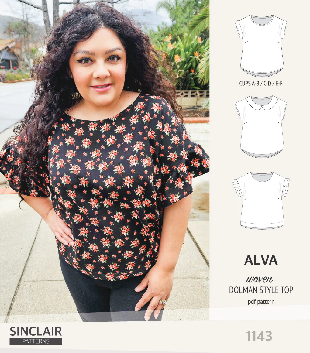 Alva woven dolman style top (PDF) - Image 40