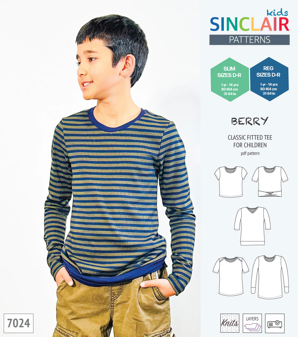 Berry semi fitted tee for children (PDF) - Image 8