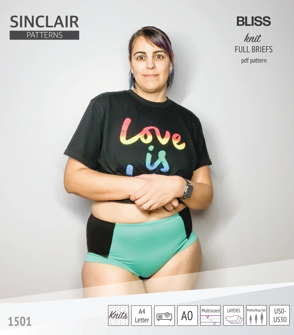 Bliss full briefs with bands, lace or anti chafe shorties (PDF) - Image 28
