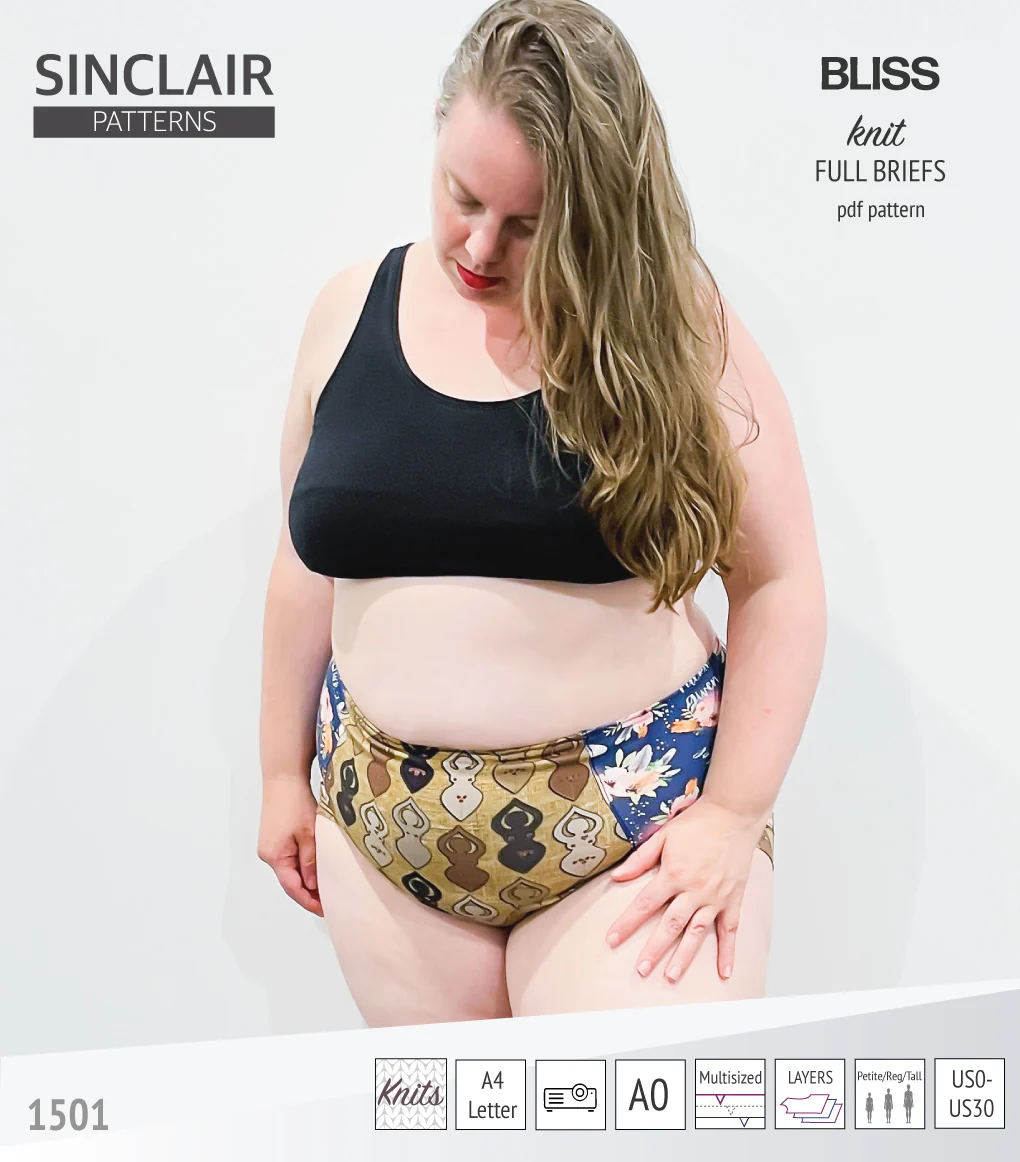Bliss full briefs with bands, lace or anti chafe shorties (PDF) - Image 29