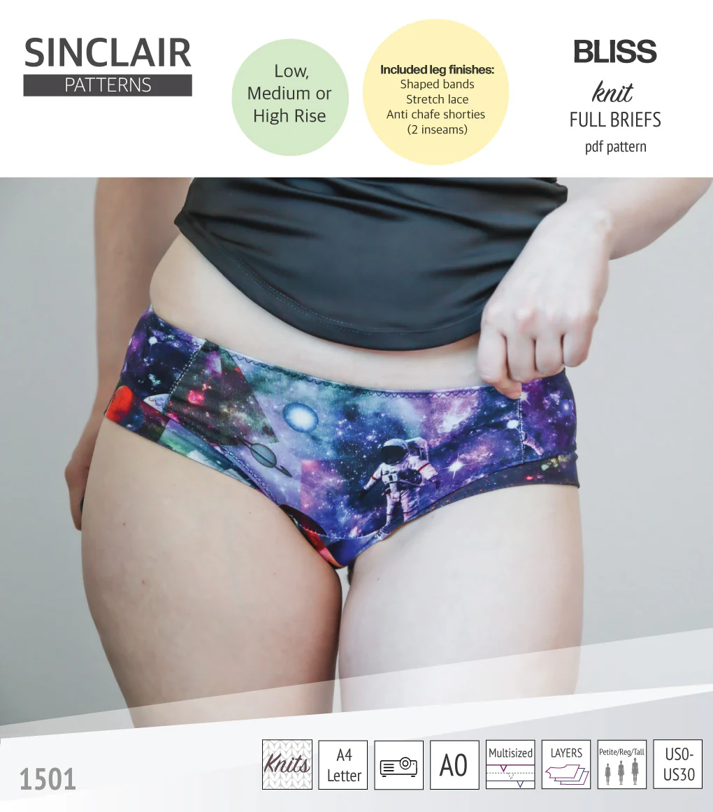 Bliss full briefs with bands, lace or anti chafe shorties (PDF) - Image 38