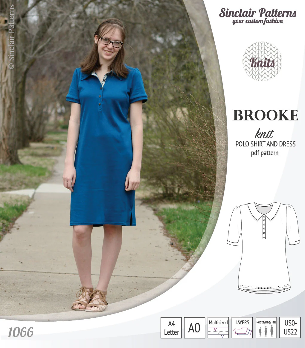 Brooke knit polo shirt and dress for women (PDF) - Image 10