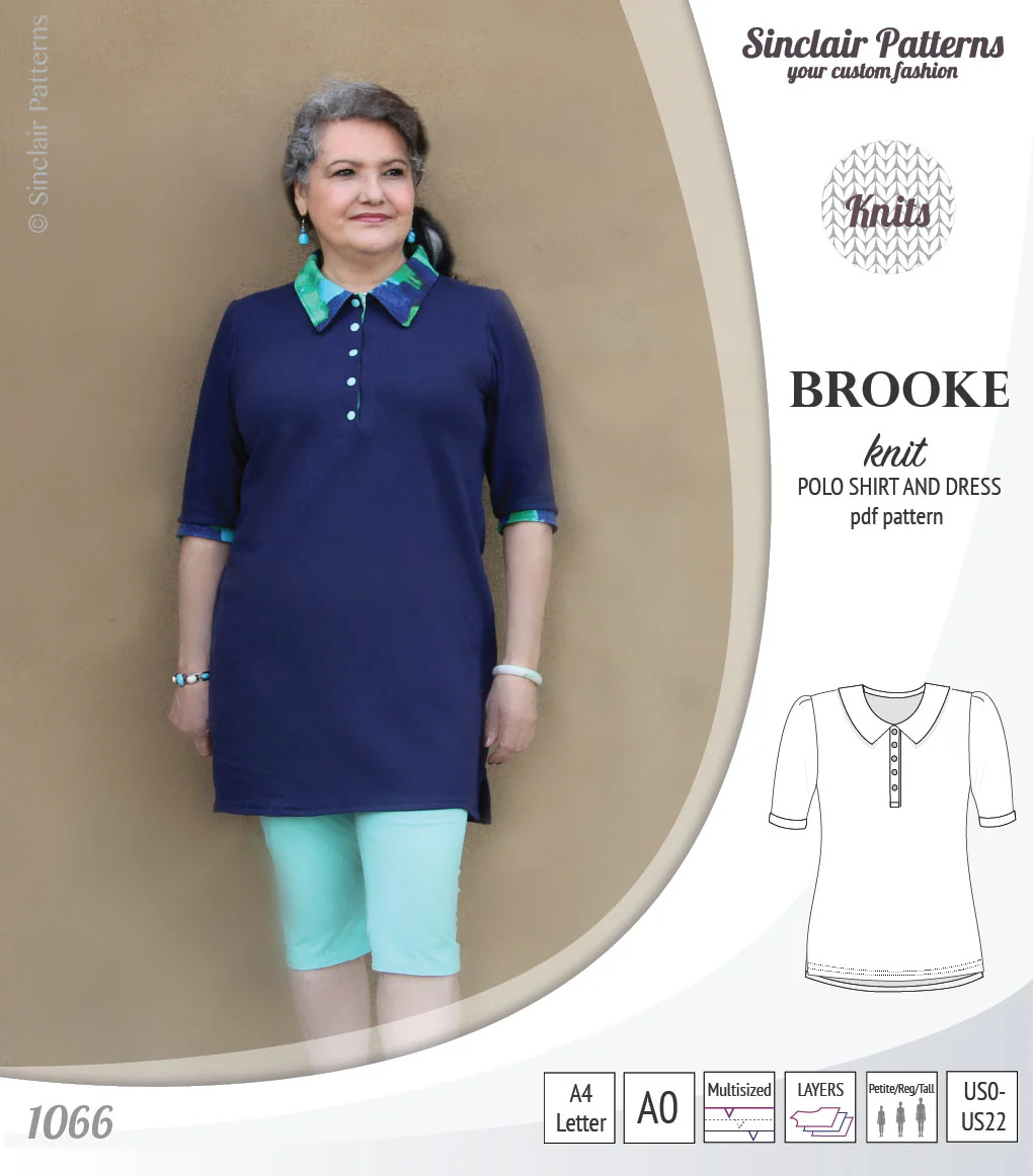 Brooke knit polo shirt and dress for women (PDF) - Image 11
