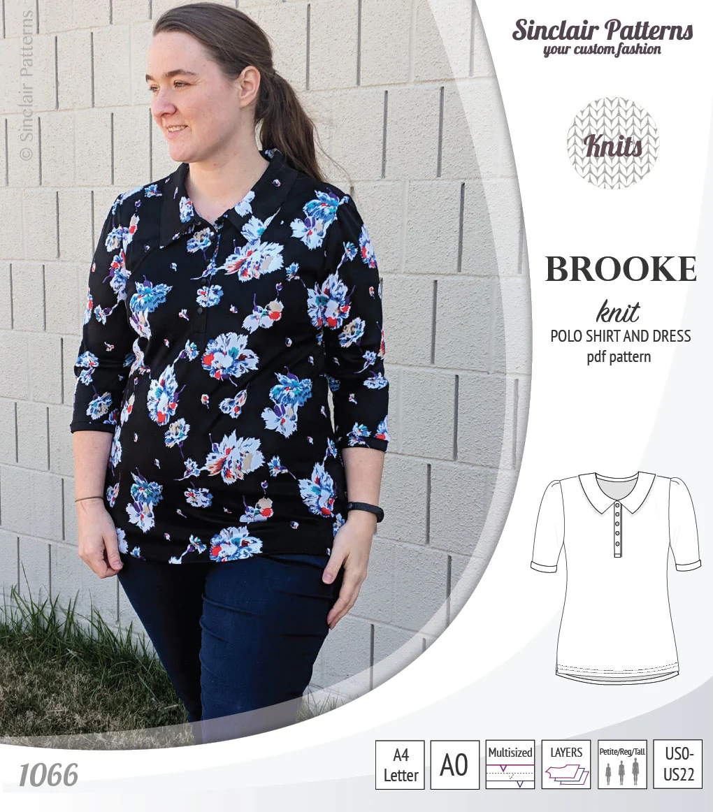 Brooke knit polo shirt and dress for women (PDF) - Image 12