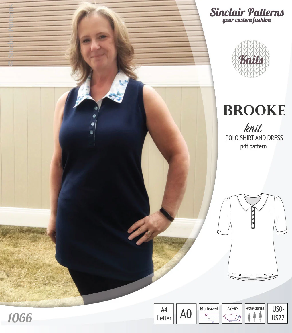 Brooke knit polo shirt and dress for women (PDF) - Image 15