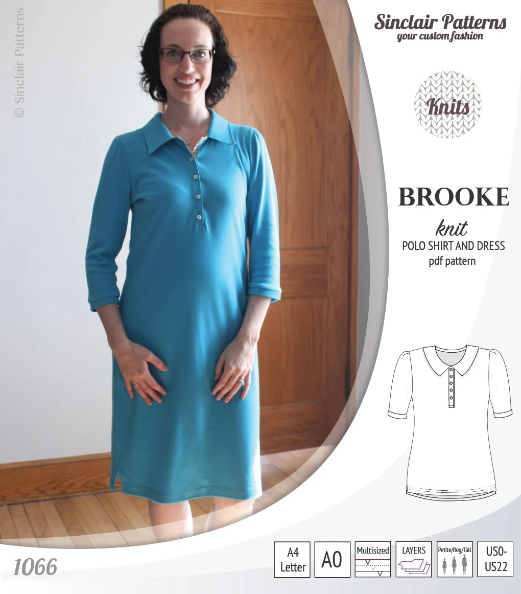 Brooke knit polo shirt and dress for women (PDF) - Image 17