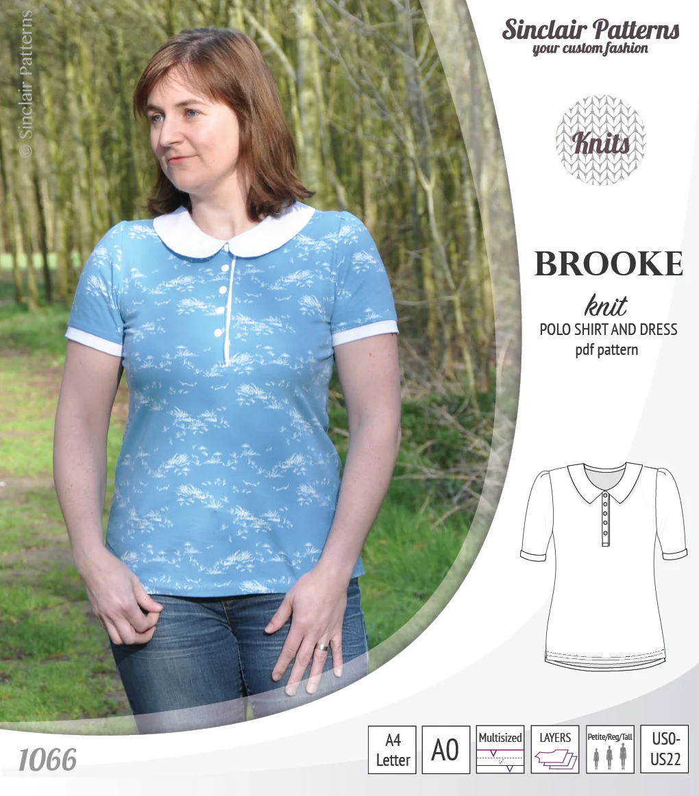 Brooke knit polo shirt and dress for women (PDF) - Image 19