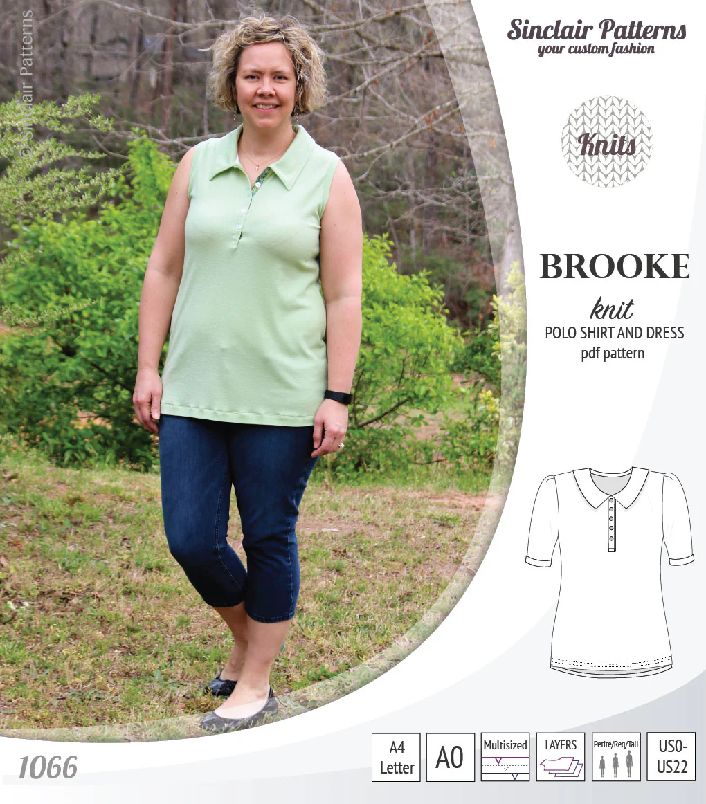 Brooke knit polo shirt and dress for women (PDF) - Image 2