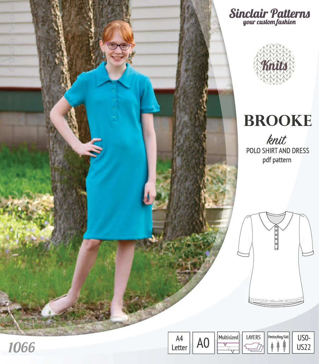 Brooke knit polo shirt and dress for women (PDF) - Image 20