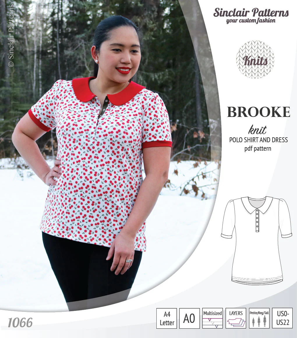 Brooke knit polo shirt and dress for women (PDF) - Image 5