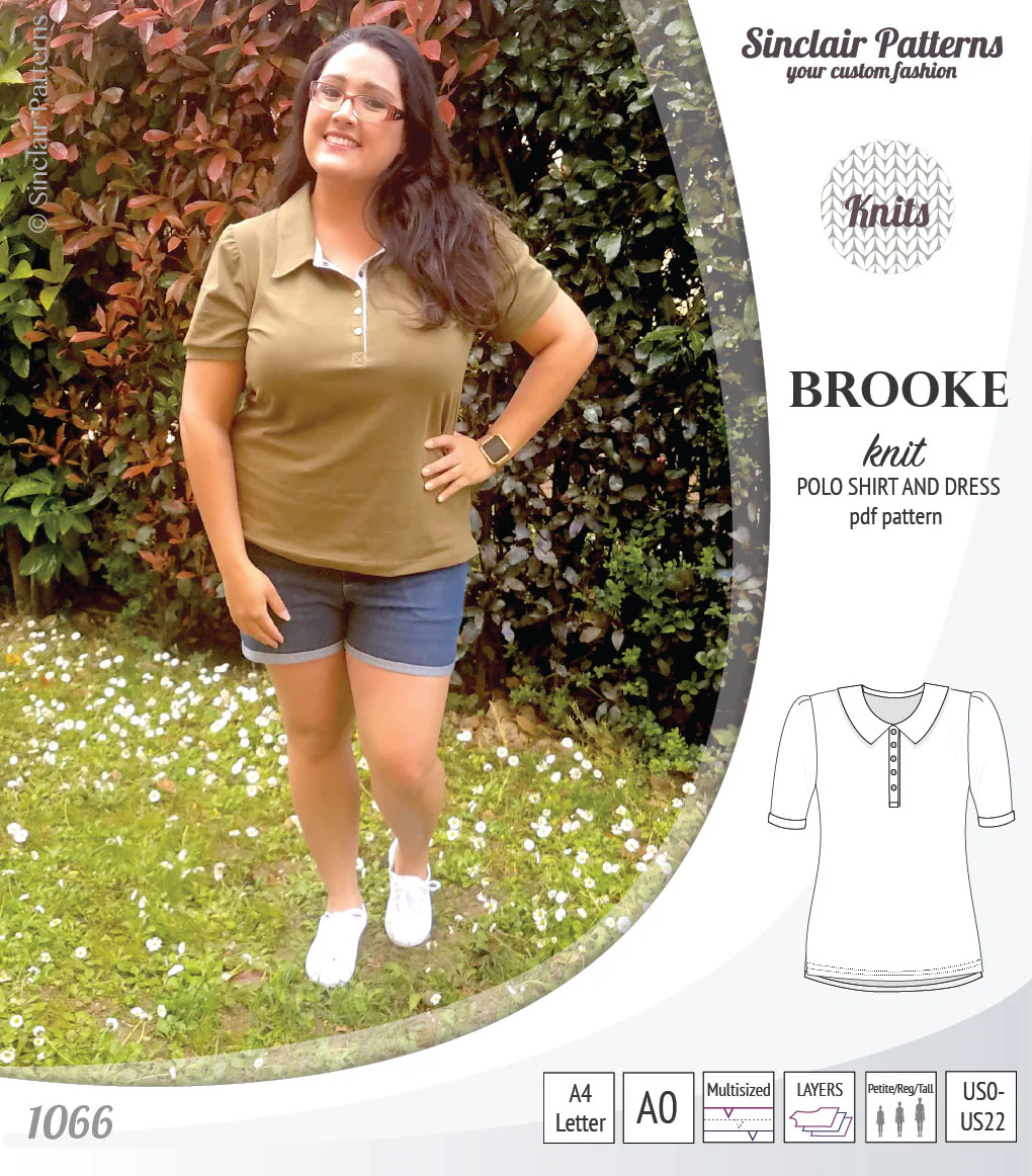 Brooke knit polo shirt and dress for women (PDF) - Image 6