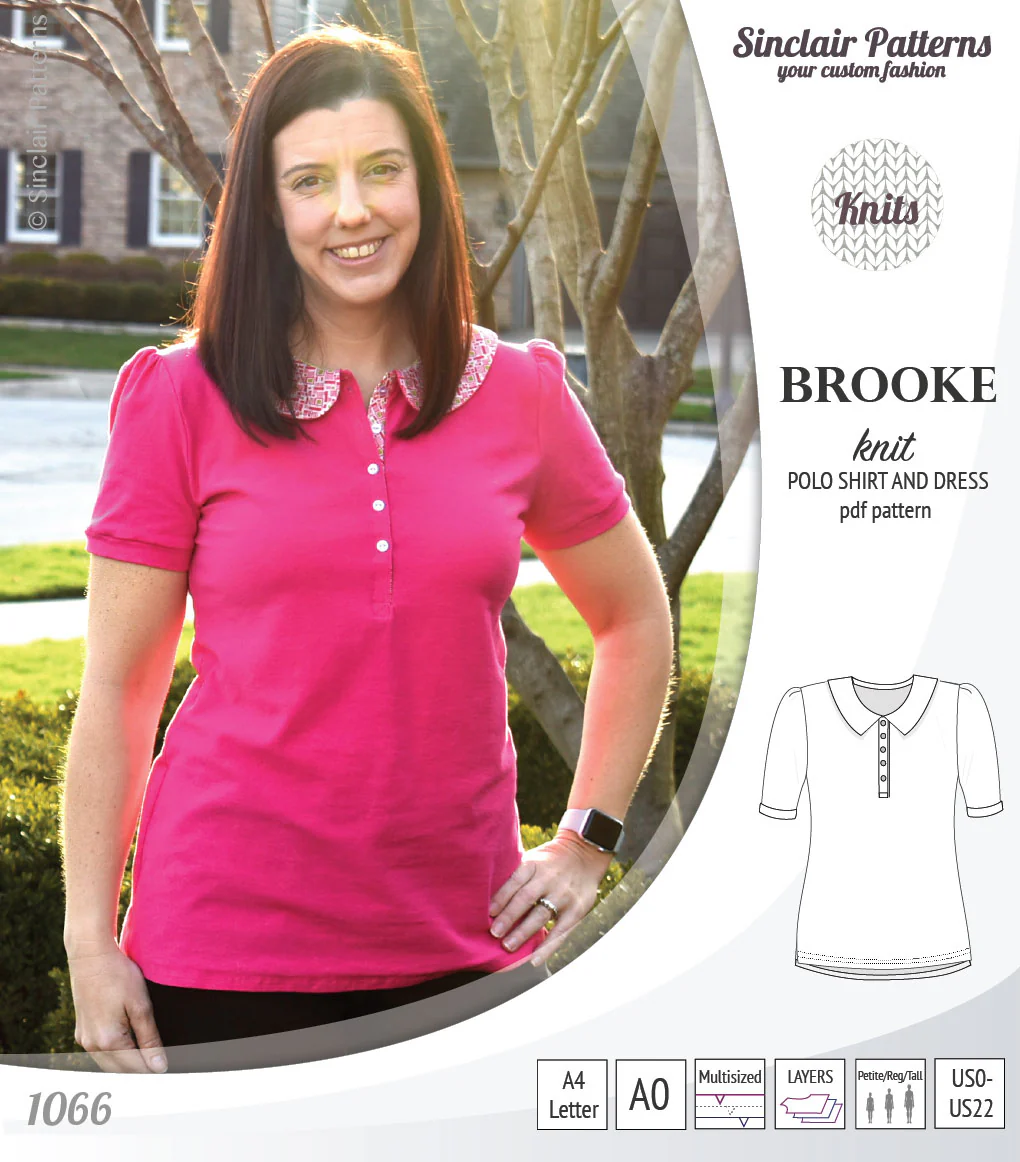 Brooke knit polo shirt and dress for women (PDF) - Image 7
