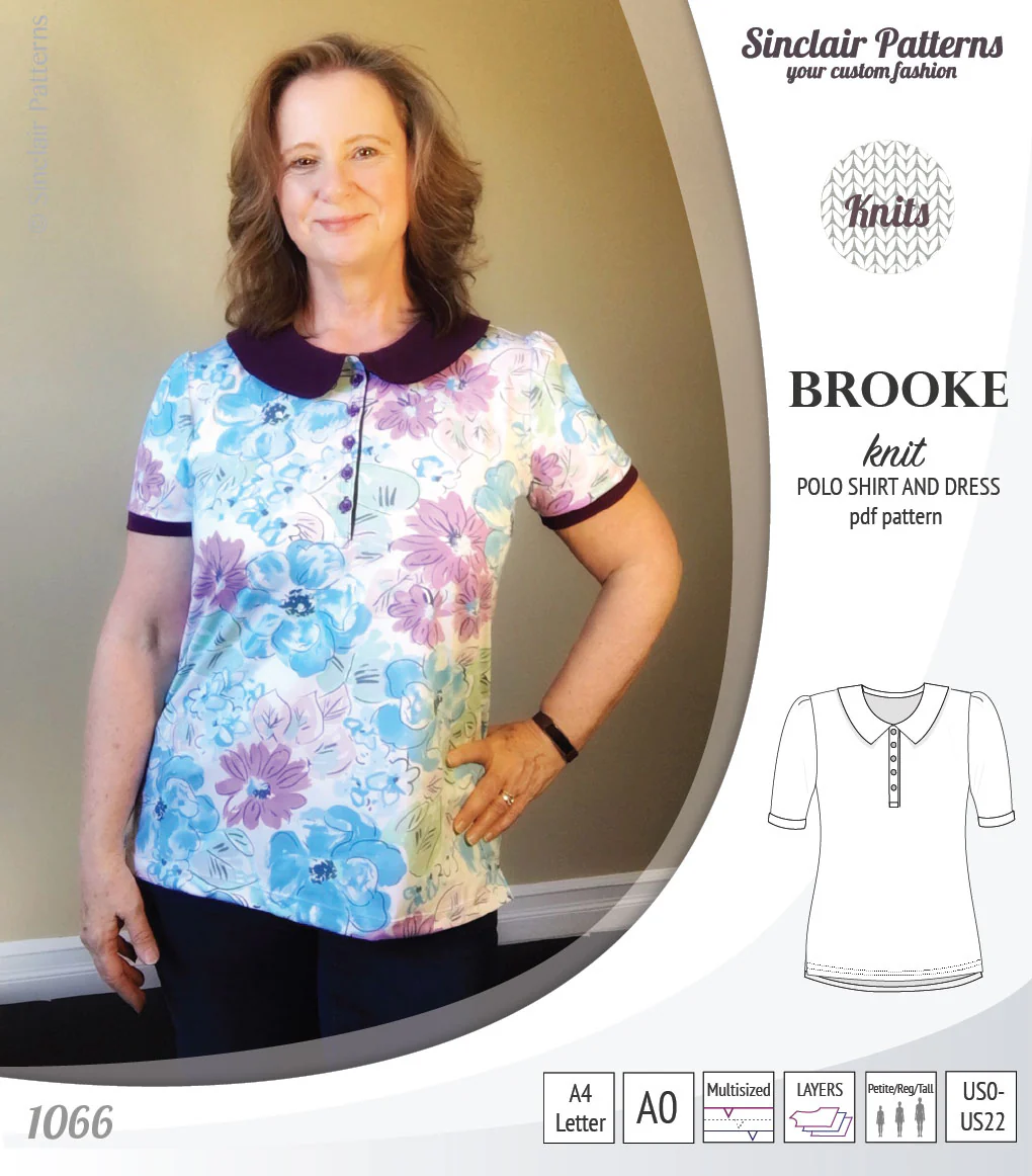 Brooke knit polo shirt and dress for women (PDF) - Image 8