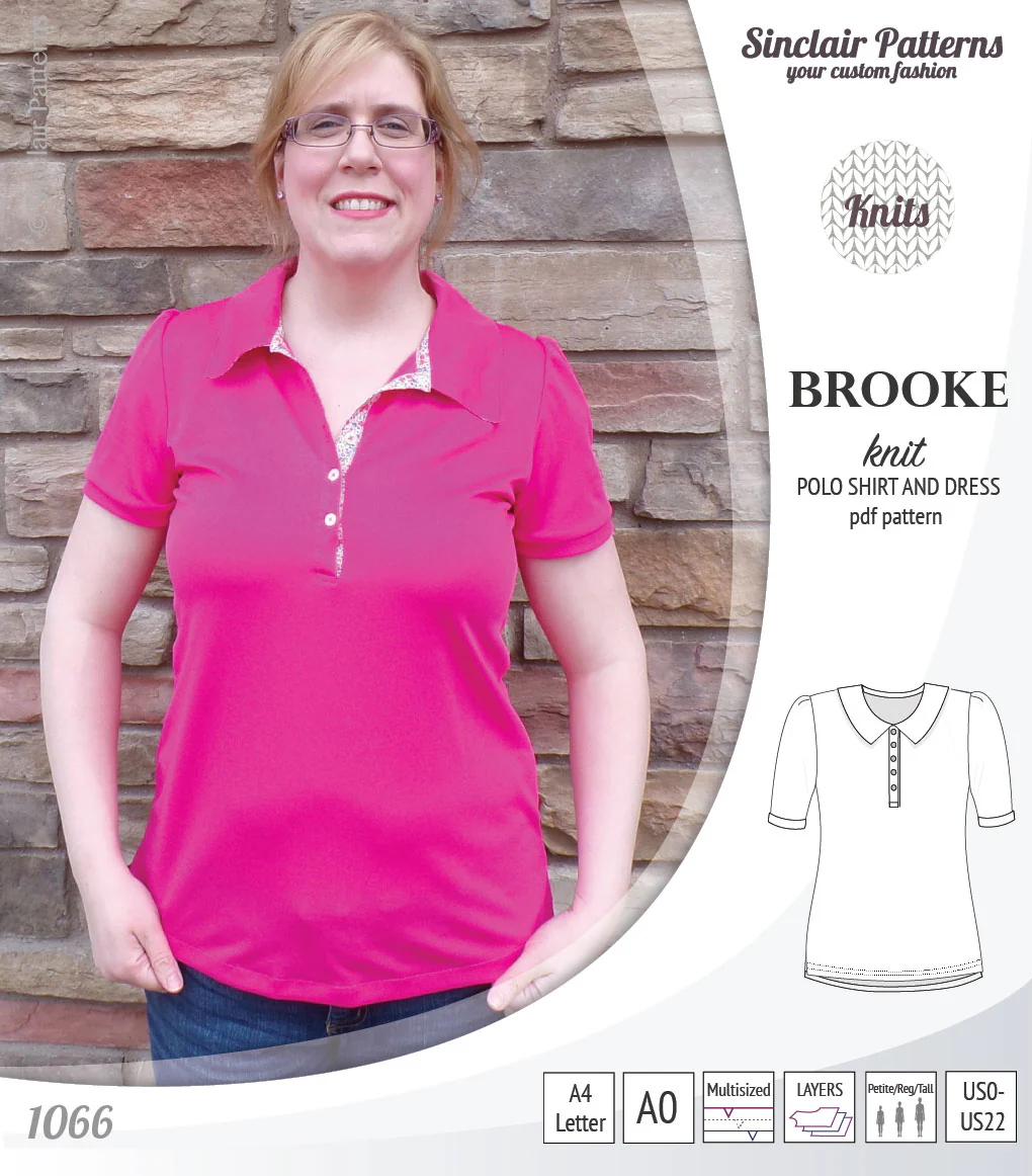 Brooke knit polo shirt and dress for women (PDF) - Image 9