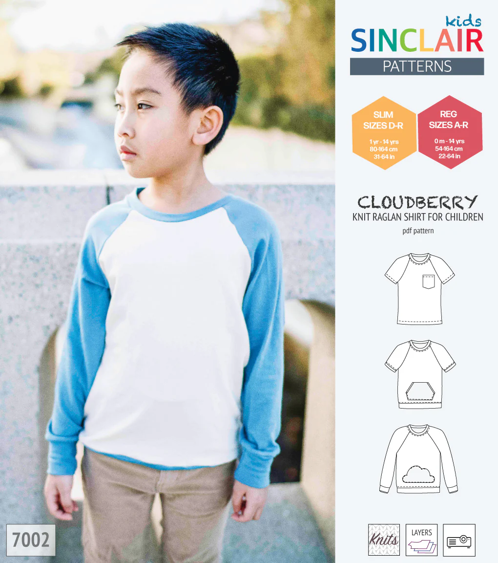 Cloudberry knit raglan shirt for children (PDF) - Image 24