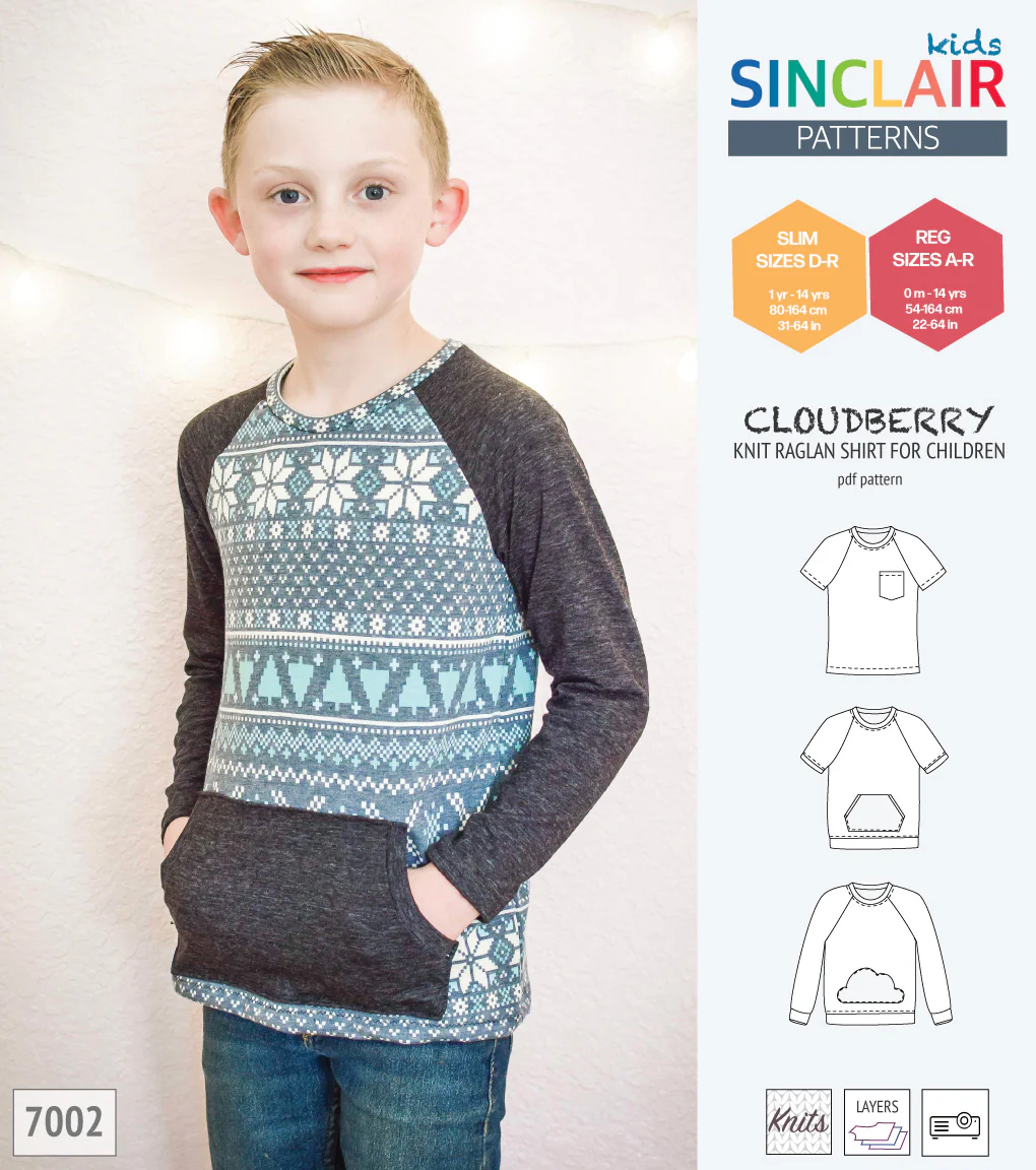Cloudberry knit raglan shirt for children (PDF) - Image 6