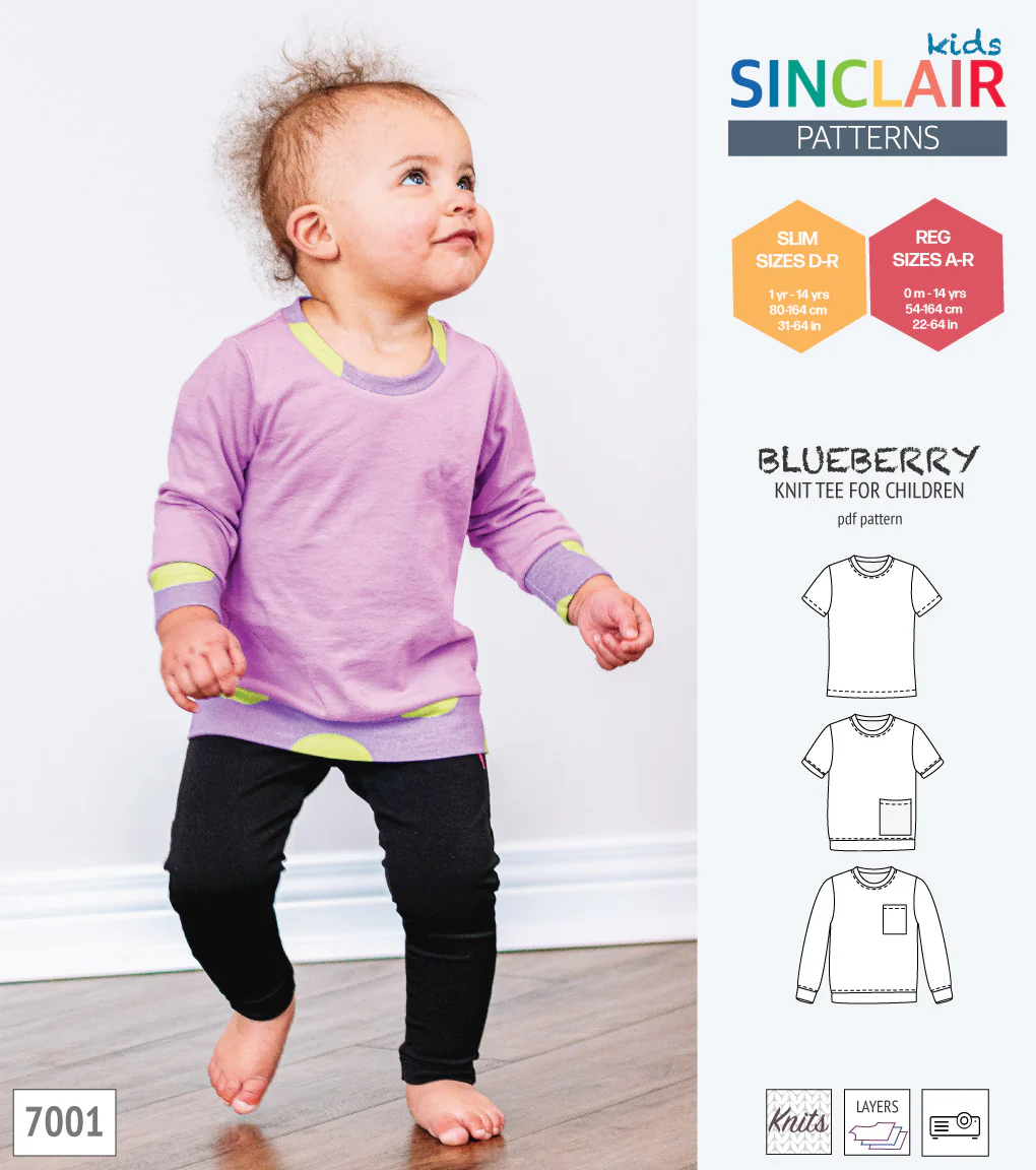 Blueberry classic knit tee for children (PDF) - Image 10