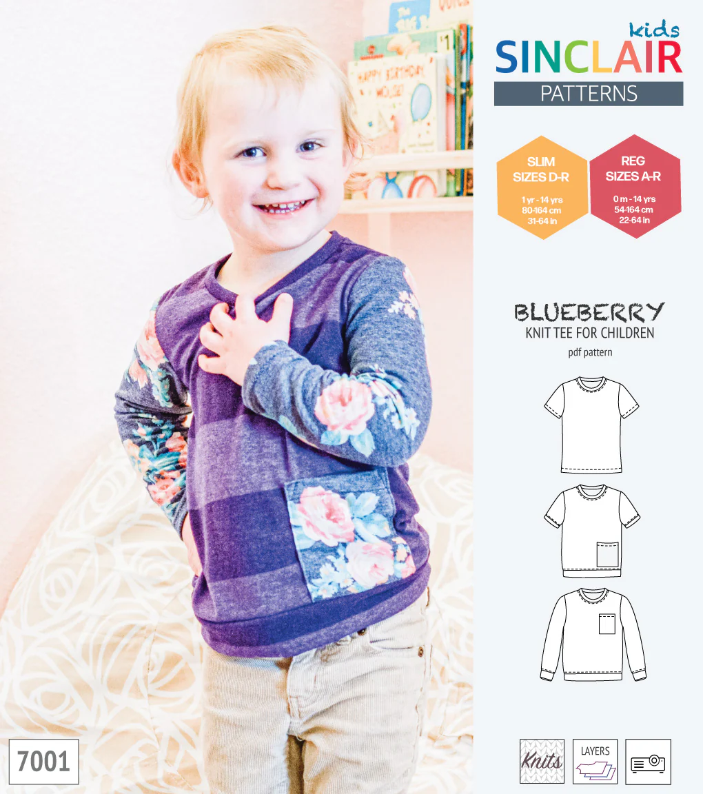 Blueberry classic knit tee for children (PDF) - Image 12